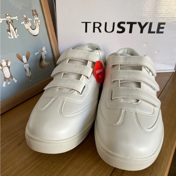 Trustyle Men's Trainer Tennis Type White size 10 - Picture 3 of 6